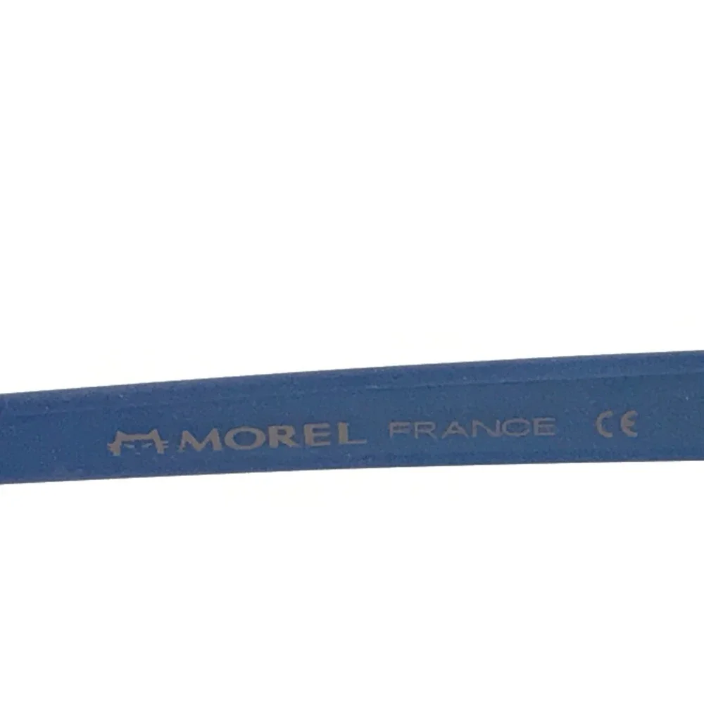 Morel Eyeglasses Frames LIGHTEC 8112L BB032 Blue Square Full Rim 54-15-135